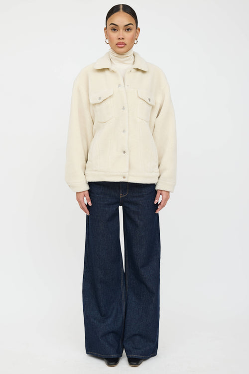 Anine Bing Rory Faux Fur Sherpa Jacket