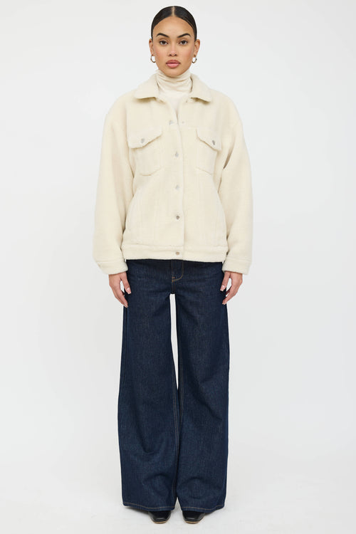 Anine Bing Rory Faux Fur Sherpa Jacket