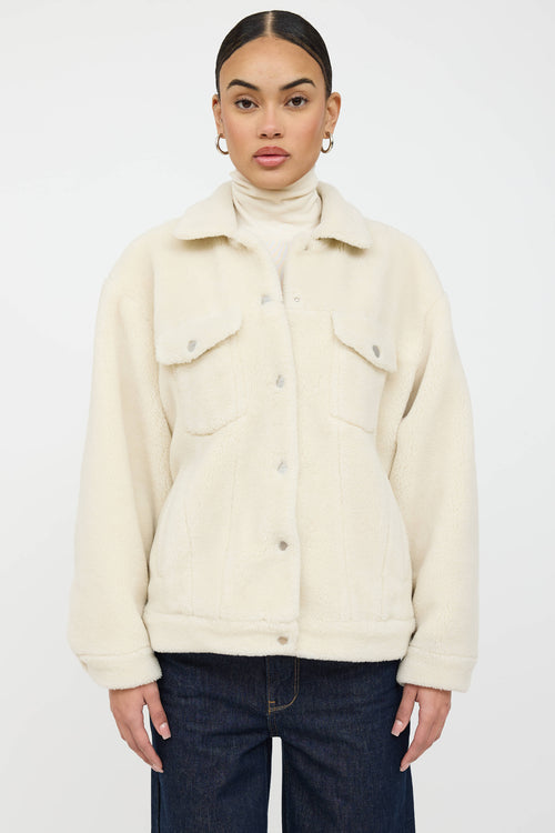 Anine Bing Rory Faux Fur Sherpa Jacket