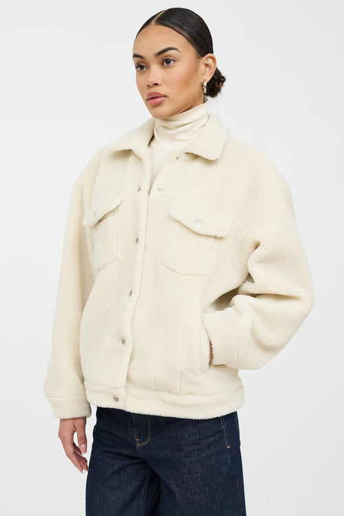 Anine Bing Rory Faux Fur Sherpa Jacket