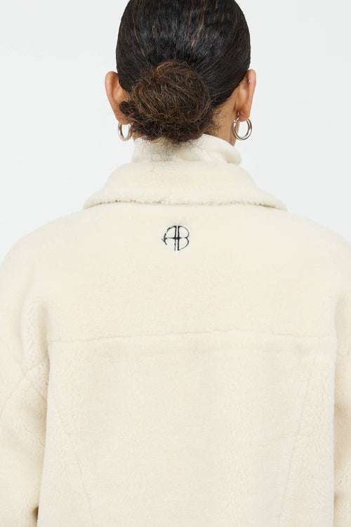 Anine Bing Rory Faux Fur Sherpa Jacket