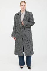 Anine Bing Double Breasted Chevron Coat