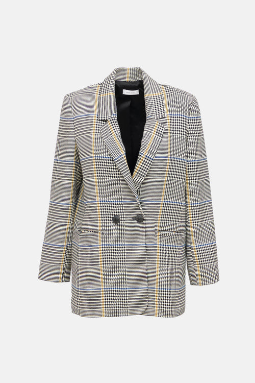 Anine Bing Madeline Houndstooth Blazer