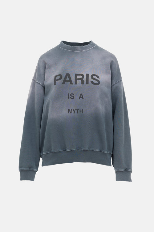 Paris Dyed Logo Sweatshirt
