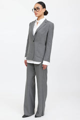 Anine Bing Pinstripe Blazer & Pant Co-ord Set
