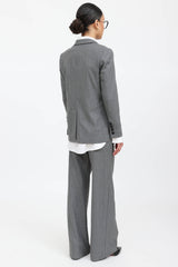 Anine Bing Pinstripe Blazer & Pant Co-ord Set