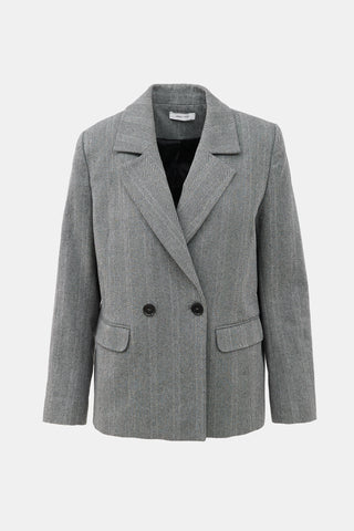 Anine Bing Herringbone Tweed Blazer