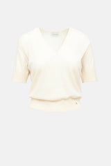 Anine Bing Wool Knit V-Neck Sweater
