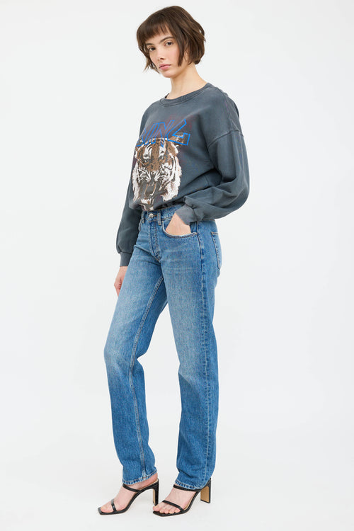 Anine Bing Knox Straight Leg Jeans