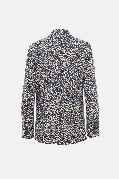 Anine Bing Printed Madeleine Blazer