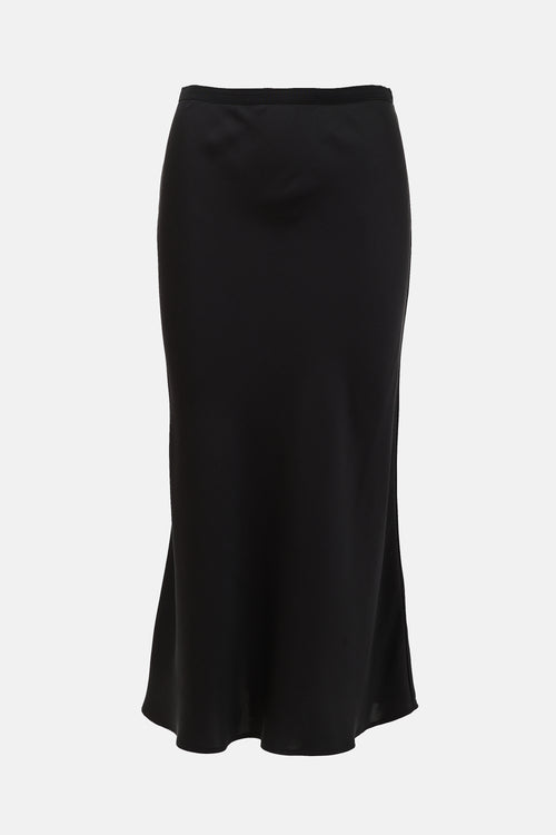 Anine Bing Silk Midi Skirt