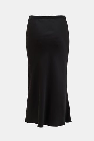 Anine Bing Silk Midi Skirt