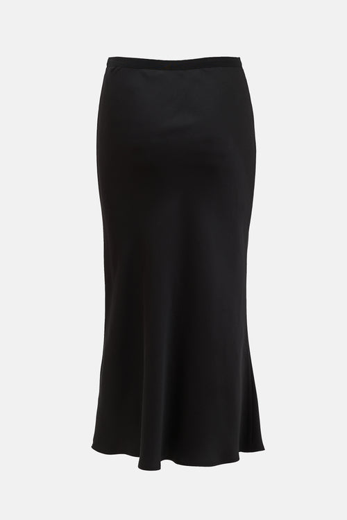Anine Bing Silk Midi Skirt