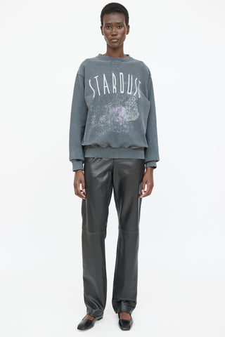 Anine Bing Stardust Graphic Crewneck Sweater