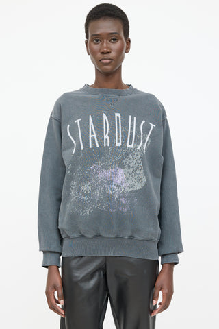 Anine Bing Stardust Graphic Crewneck Sweater