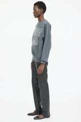 Anine Bing Stardust Graphic Crewneck Sweater