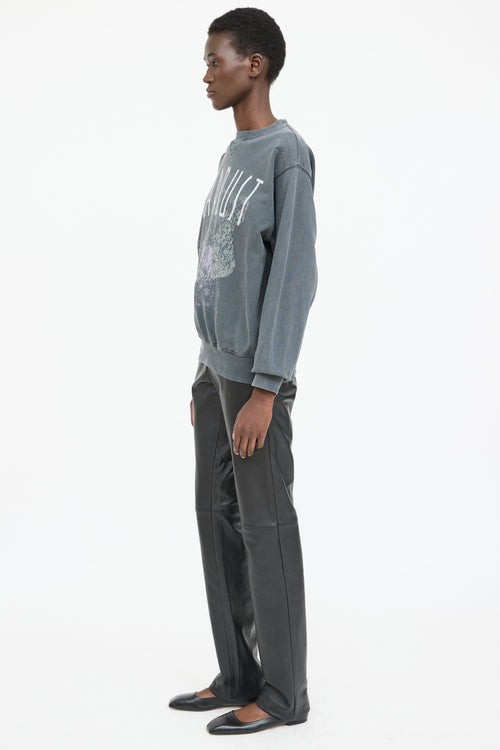 Anine Bing Stardust Graphic Crewneck Sweater
