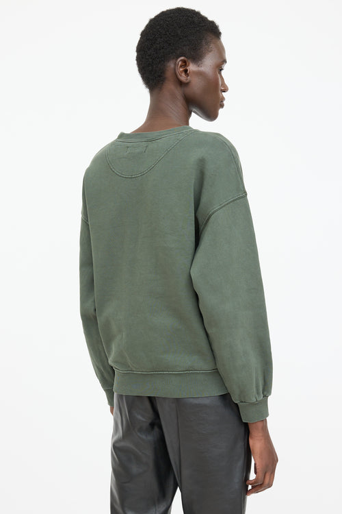 Anine Bing Graphic Print Crewneck Sweater