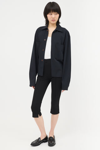 Anine Bing Virginia Pintuck Capri Trouser
