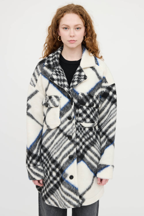 Anine Bing Oakley Plaid Jacket