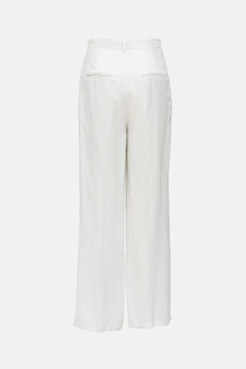 Anine Bing Pleated Straight Leg Trouser