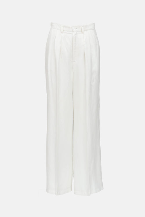 Anine Bing Pleated Straight Leg Trouser