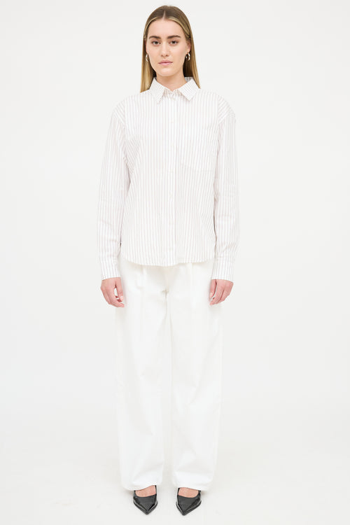 Anine Bing Striped Button Up Shirt