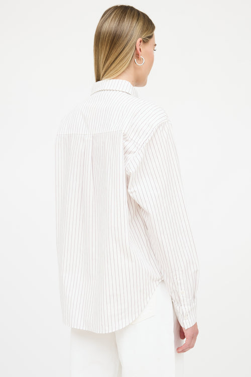 Anine Bing Striped Button Up Shirt
