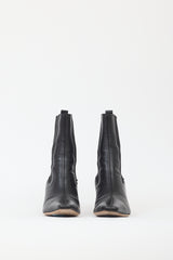 Anine Bing Black Leather Chelsea Ankle Boot