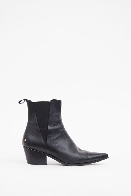 Anine Bing Black Bekah Flat Ankle Boot