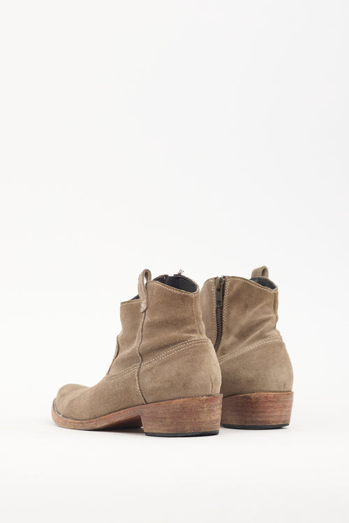 Anine Bing Brown Suede Ankle Boot