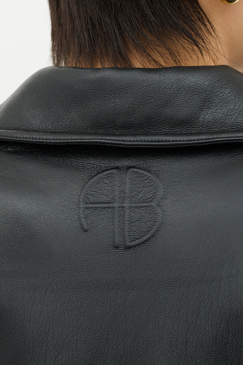 Anine Bing Faux Leather Zora Jacket