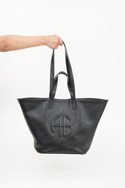 Anine Bing Palermo Logo Tote
