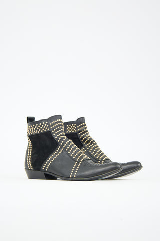 Anine Bing Leather Studded Charlie Boot