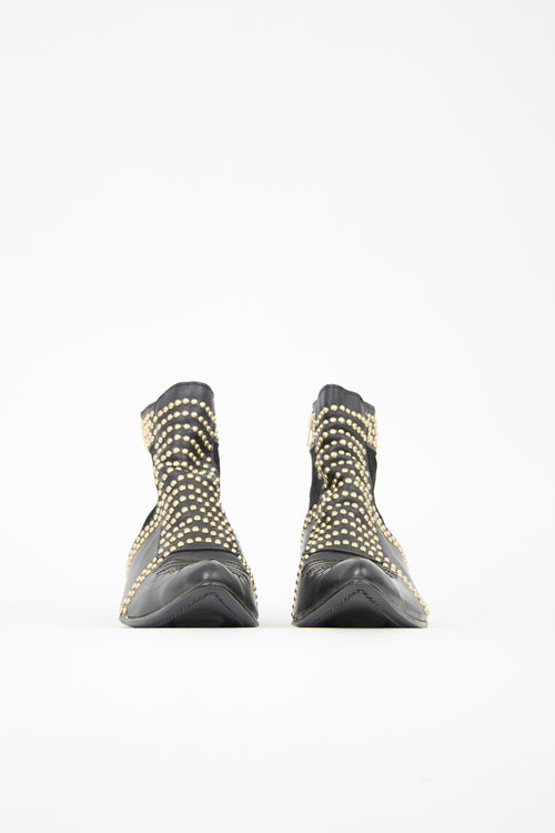 Anine Bing Leather Studded Charlie Boot