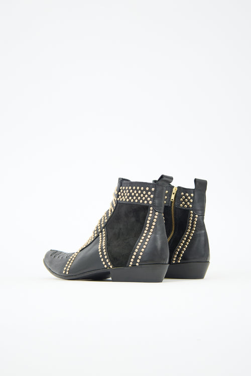 Anine Bing Leather Studded Charlie Boot