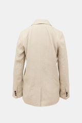 Anine Bing Linen Double Breasted Blazer