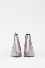 Anine Bing Pink Metallic Heeled Chelsea Boot