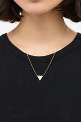 Anita Ko Gold & Diamond Large Triangle Pendant Necklace