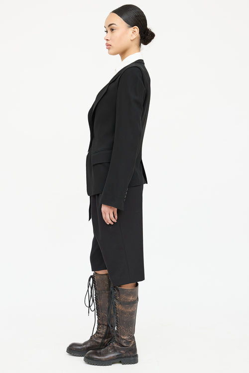 Single Button Tie Blazer