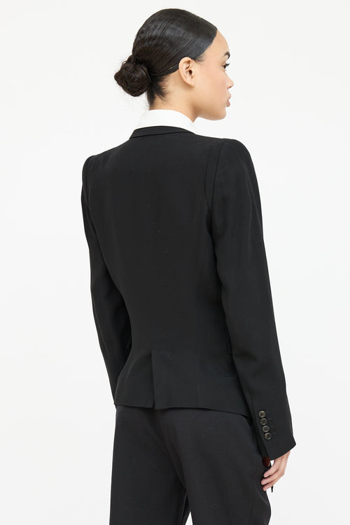 Single Button Tie Blazer