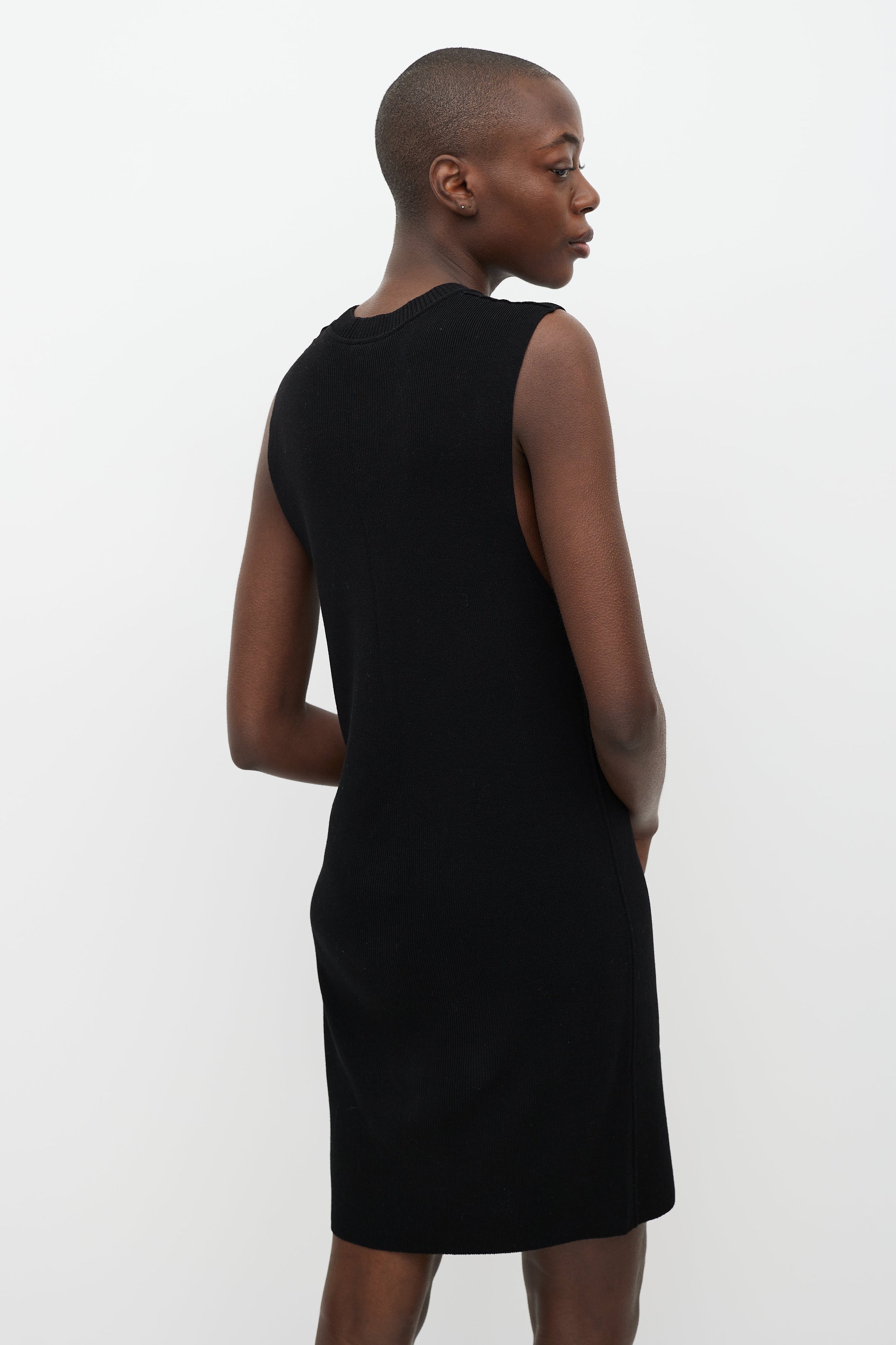 Ann Demeulemeester // Black Knit Dress VSP Consignment Ann Demeulemeester // Black Knit Dress VSP Consignment