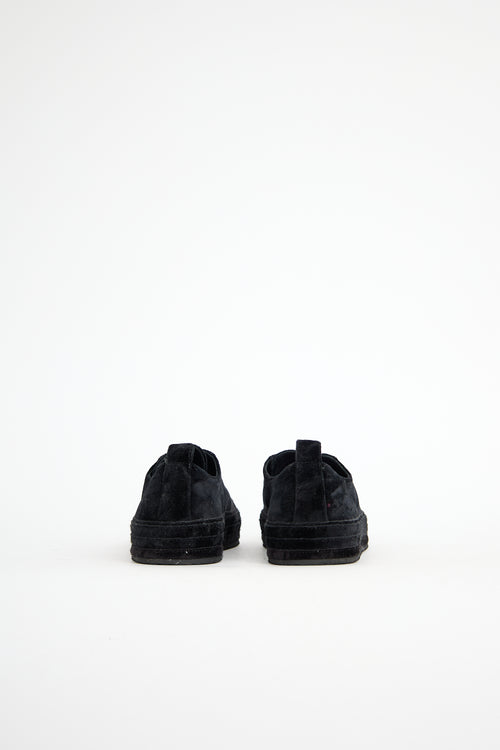 Ann Demeulemeester Crushed Velvet Sneaker