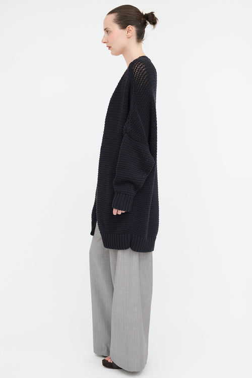 Ann Demeulemeester Knit Oversized Cardigan