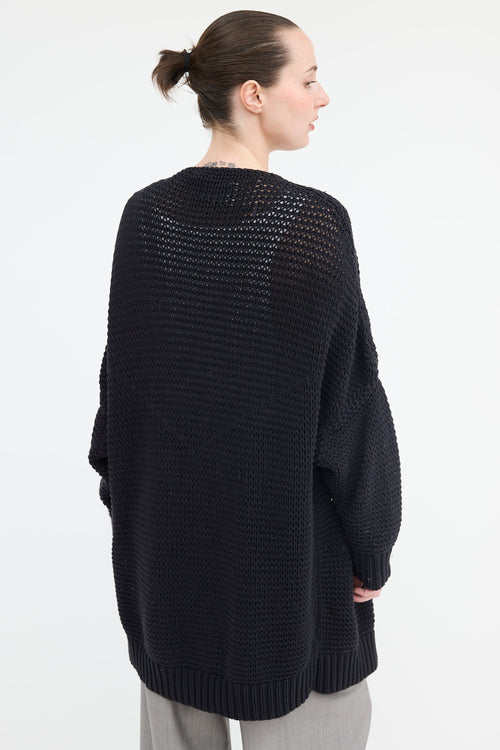 Ann Demeulemeester Knit Oversized Cardigan
