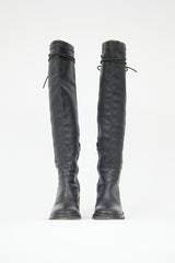 Ann Demeulemeester FW 2002 Leather Tall Boot