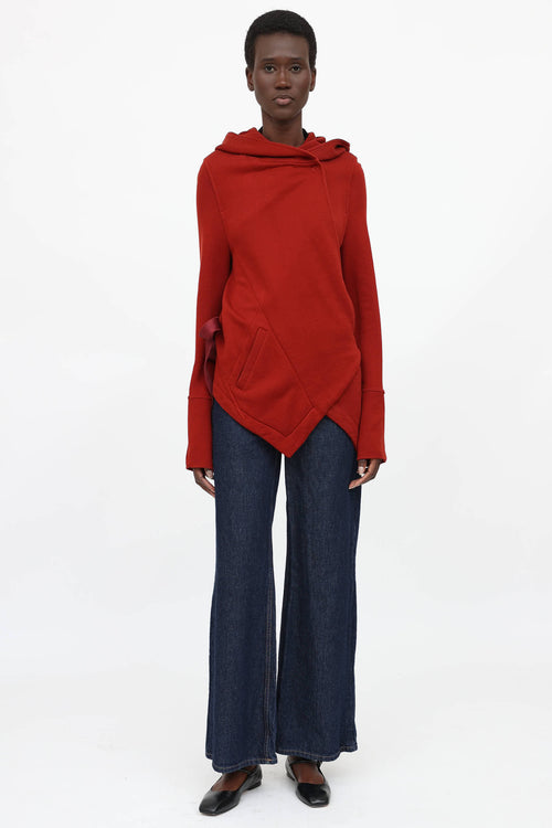 Ann Demeulemeester Hooded Wrap Sweater