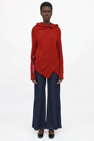 Ann Demeulemeester Hooded Wrap Sweater