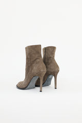 Ann Demeulemeester Suede Ankle Boot