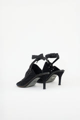 Ann Demeulemeester Suede Lace Up Mule